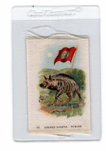 1915 ITC Tobacco Silk - Striped Hyaena- Punjab - Animals with Flag - £3.93 GBP