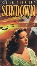 SUNDOWN (vhs) *NEW* B&amp;W, Gene Tierney WWII British and Germany African conflict - £4.78 GBP