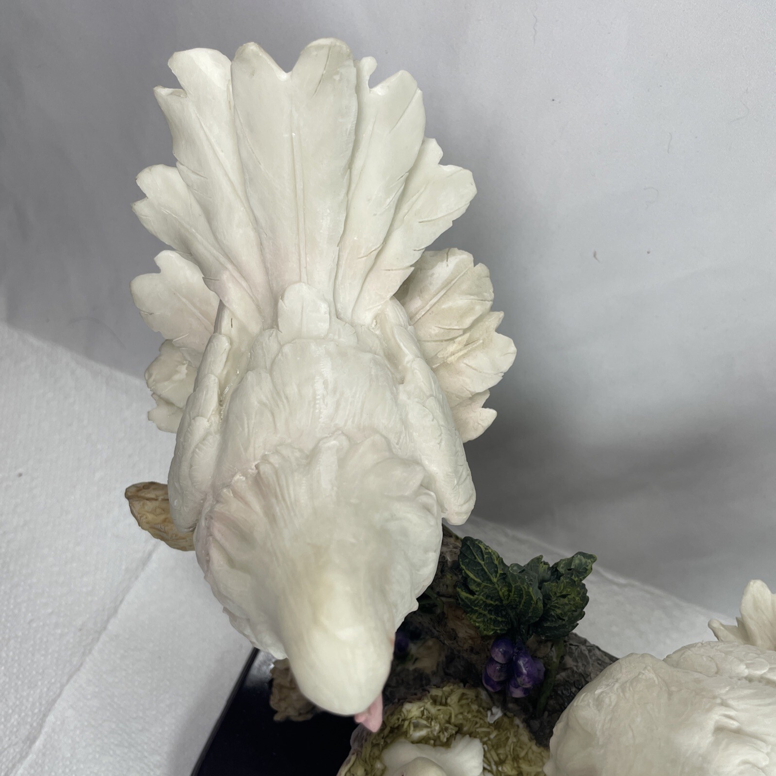 Meerchi White Dove Family With Babies Figurines With Wood Base Item image 9