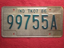 (Choice) LICENSE PLATE Truck Tag 7 1986 INDIANA 99755A 56 57 58 59 60 et... - $5.19