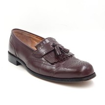 Bostonian Classics 20378 Men Kiltie Loafers 10M Burgundy Leather First Flex - £10.91 GBP