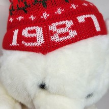 18&quot; Vintage 1987 Kmart Our Christmas White Teddy Bear Stuffed Animal Plush Toy - £60.17 GBP