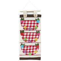 [Plaid &amp; Flowers]Pink/Wall Hanging/ Wall Organizers(11*23) - £15.14 GBP