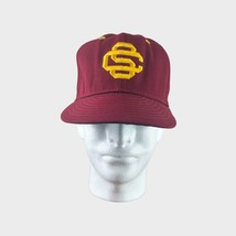 Vintage USC Trojans Sports Specialties The Pro 7 1/8 Fitted Hat Cap  - £31.54 GBP