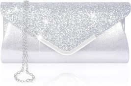 Rancco Women Clutch Handbag Elegant Sequins Evening Clutch Shoulder Bag Purse Si - £26.83 GBP