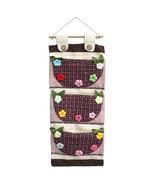 [Plaid &amp;Colorful Flowers]Wall hanging/ Hanging Baskets(11*24) - £14.87 GBP