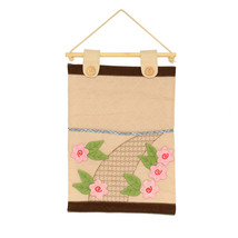 [Pink Flowers] Ivory/Wall Hanging/Wall Organizers (11*14) - £11.18 GBP