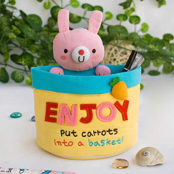 [Rabbit & Carrots]Wall Organizer Storage Box (6*7*3.5)