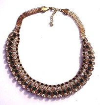 Brilliant Rhinestone Filled Necklace Choker - $27.79