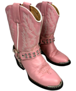 Lil&#39; Durango® Little Kid Pink Faux Leather Rhinestone Western Boot size ... - $49.88