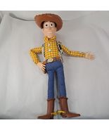 Disney Store Toy Story Woody doll Pull String Talking Figure w/ hat soft... - $530.18 MXN