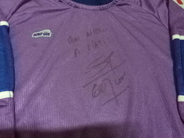 goalkeeper jersey signed By Goycochea Argentina size noys 12 years. - $88.11