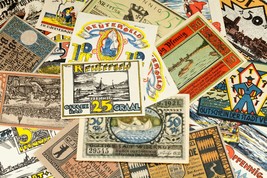 1920&#39;s Alemania Notgeld Dinero 25pc Náutico - Berlín,Eckerforde,Muritz - $1,969.64 MXN