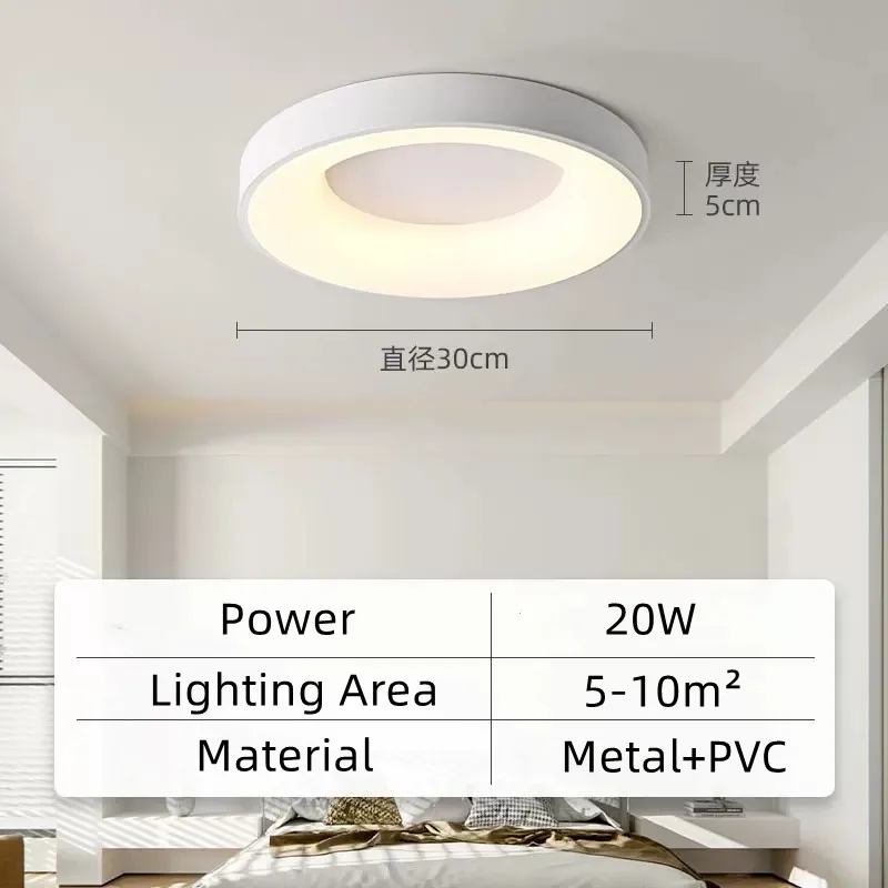 Ultra Thin Led Ceiling Lamp 20w  Panel Ceiling Lights For Living Room room Kitch - £192.80 GBP