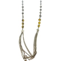 Vintage Elegant Loft Necklace Women Fashion Multicolor Acrylic Beads 36&quot; Long - £6.28 GBP