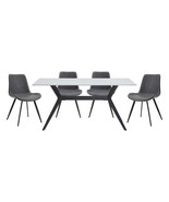 Modern Gray Dining Set: Sintered Stone Top - $1,529.68 CAD