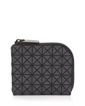 BAO BAO ISSEY MIYAKE Clam Small Wallet Zip Around ~NWT~ Matte Black - £193.88 GBP