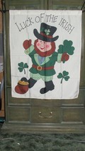 ST PATRICK&#39;S DAY OUTDOOR FLAG or partial door cover approx 30 x 36 inche... - $29.70