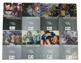 Lot Of 8 Civil War Front Line Marvel Comic Books #&#39;s 4-10 + Punisher Avengers - £19.89 GBP
