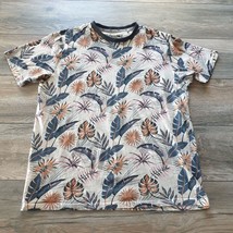 Free Planet XL Mens Short Sleeve T Shirt Soft Cotton Casual Blue Tropica... - $13.10