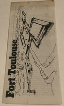 Vintage Fort Toulouse George Wallace Brochure Alabama BR5 - £6.95 GBP