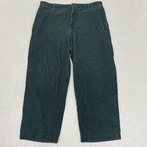 Chaps Pants Corduroy Chino Mens Size 38x30 (37x29 Actual) Emerald Green - £23.74 GBP