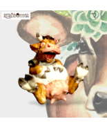 ARTIFICE Collectible Cow Artistic Ceramic Design Figurine Rare - $23.97