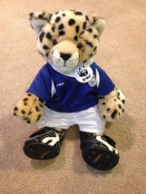 Build A Bear ~ Wwf Cheetah W/ High Soccer Cleats, Blue Usa Jersey &amp; Ball - £22.22 GBP