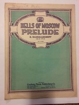 Bells Of Moscow Prelude S. Rachmaninoff VINTAGE Sheet Music - £94.29 GBP