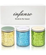 Scented Candle Set Long Lasting Smoke-Free Strong Fragrance Natural Soy ... - $27.75