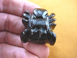 (Y-SPI-212) Black Widow baby spider Onyx stone carving I love little spi... - £9.58 GBP