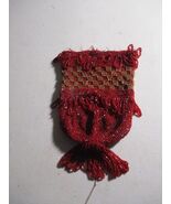 Antique early 1900s Red micro beaded Purse bag as is - $29.69