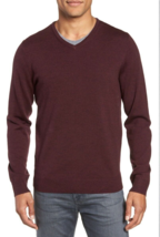 Daniel Cremieux Sz XL Mens Merino Wool Sweater Lightweight Washable V-Ne... - $24.74