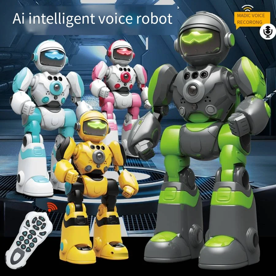 Boy Toy Intelligent Voice Robot Remote Control Programming Gesture Sensing Sound - £51.09 GBP