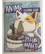ANIME COLORING BOOK - 24 FUN IMAGES! (New) - £7.84 GBP