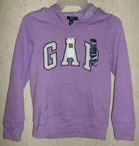 Nwt Girls Gap Kids Pretty Jasmine / Light Purple Hoodie Size L (10-11 Years) - £19.81 GBP
