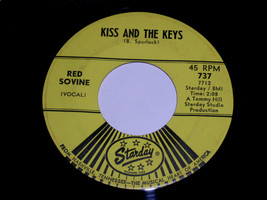 Red Sovine Kiss And The Keys Giddyup Go 45 Rpm Phonograph Record Starday Label - $15.99