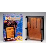 VINTAGE PIN PRESSIONS RETRO TOY  3-D ART IMAGES ORANGE WORKS WITH BLACK ... - $273.61 MXN