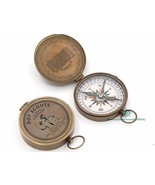 Solid Brass Boy Scout Of America Pocket Brass Compass Gift - Collectible... - $33.66