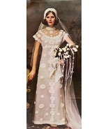 Vogue Bridal Design 1157 Dress, High Collar, Short Sleeves, Maxi, Lace, ... - €67,88 EUR