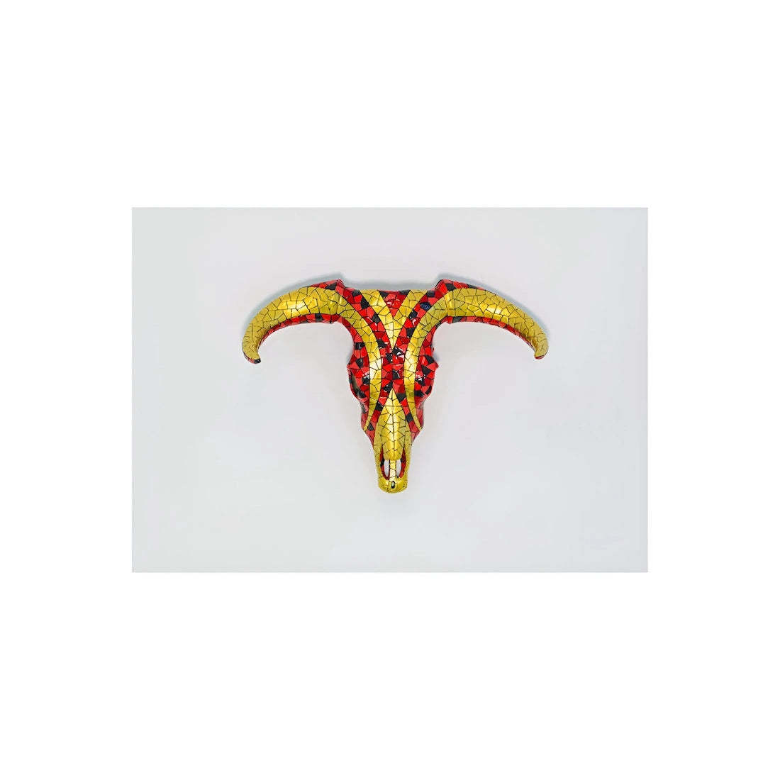 Barcino Designs Carnival Red Gold Skull Bull Item image 3