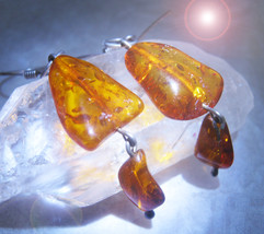 Haunted EARRINGS FREE W $49 WEIGHT LOSS MAGICK 925 AMBER EARRINGS WITCH ... - £0.00 GBP