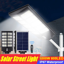 1000W Watts 9900000000Lm Led Solar Street Light Commercial Parking Lot Road Lamp - £129.06 GBP
