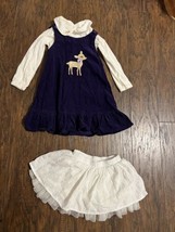 3 Piece Lot 4T Gymboree Jumper + Blouse Lined Tulle Skirt Osh Kosh - £13.66 GBP