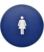Hillman Blue Circle Women&#39;s Restroom Sign (12&quot;) - $27.24