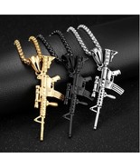 3 pcs Army Dog Tag Pendant Necklace Military veterans Navy air force usm... - $711.12 MXN