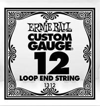 Ernie Ball Single .012 Loop End Plain Steel String - £1.15 GBP