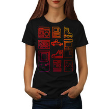 Wellcoda 80s Starter Pack Womens T-shirt, Colourful Casual Design Printed Tee - £14.86 GBP+