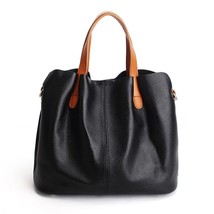 Zency Hot Sale Women Handbag 100% Leather Lady Casual Tote Female Shoulder Messe - £76.30 GBP