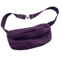 Obermeyer Stowaway Waist Bum Bag Fanny Pack Purple Quilted Adjustable Ny... - $17.66